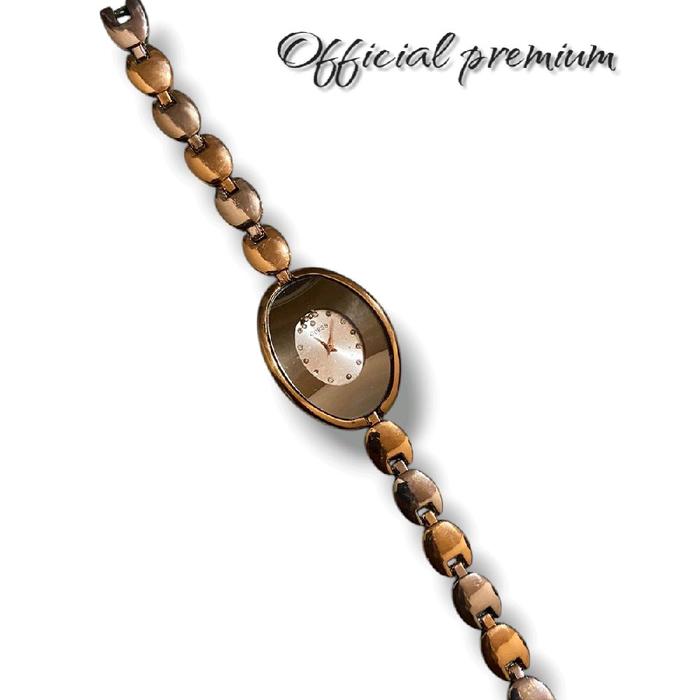 jam tangan Wanita GUESS Rantai emas Elegan