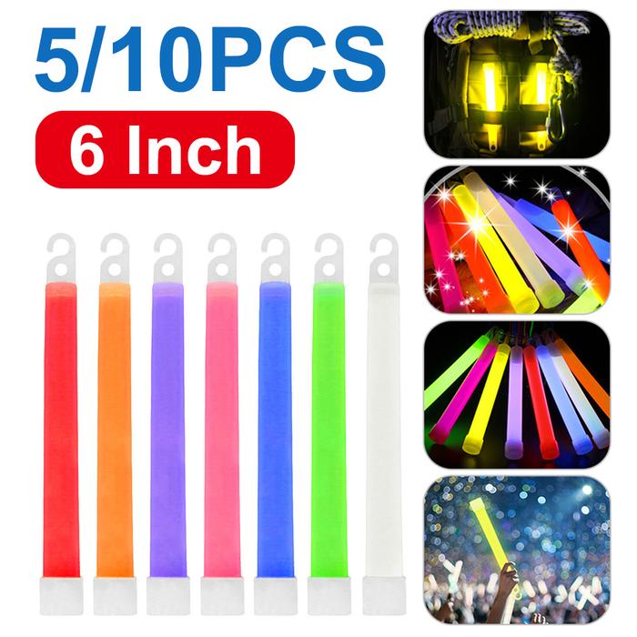 5/10pcs Glow Stick Chemical Light Stick 6Inch Industrial Grade Glow