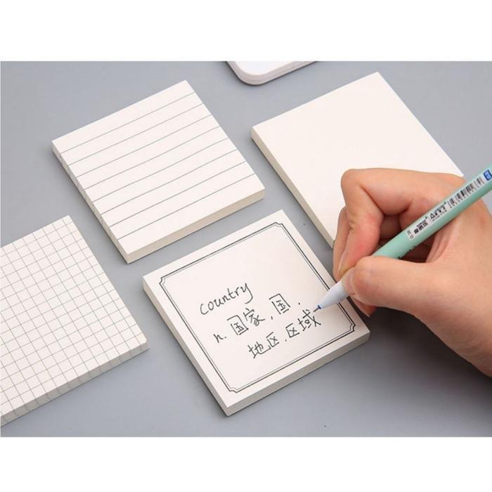 UQ (75 Lembar) Sticky Notes Brown White Post-it Memopad Sekolah Kantor SN8007