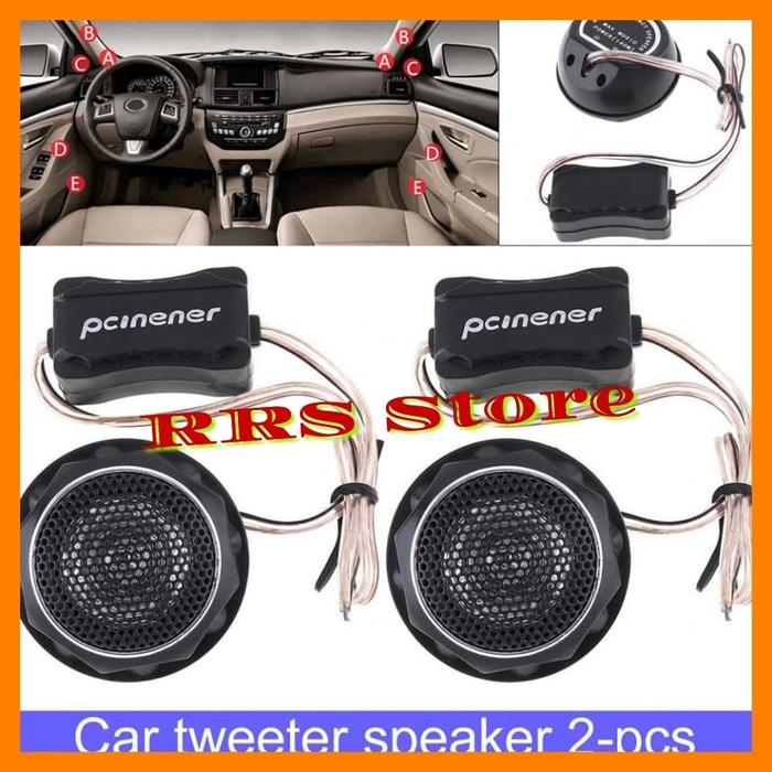 PCINENER Speaker Mini Dome Tweeter Mobil HiFi 140W 2 PCS - TS-T280 sepiker kecil speaker tribel sudu