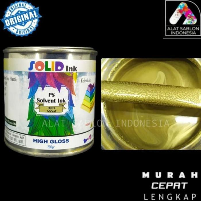 TINTA SABLON PLASTIK 200GR RICH GOLD HDPE PE PP SOLVENT BASED