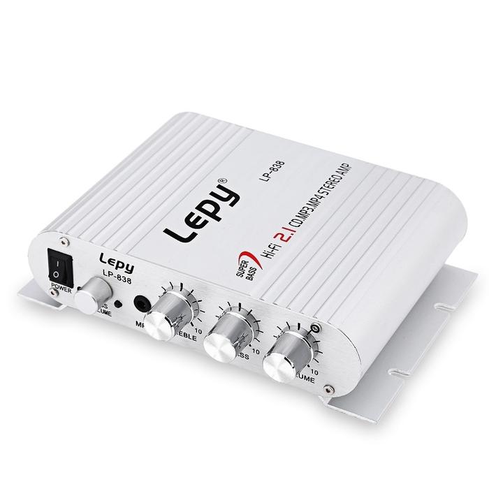 5 Buah/Lot Lepy LP-838 Amplifier Saluran Mobil Hifi 2.1 Stereo