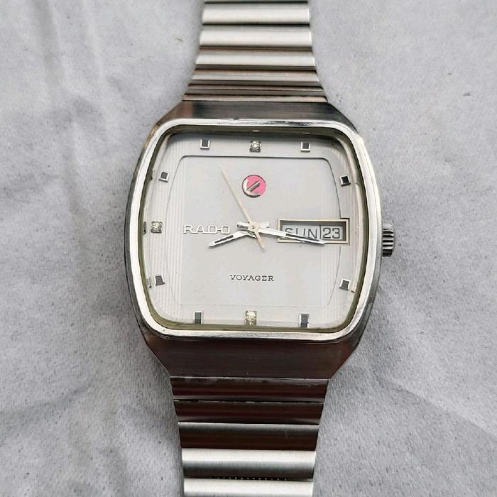 Rado Jam Tangan Voyager Pria Vintage Klasik Unik Menarik Automatic Full Original dari Britneysshop