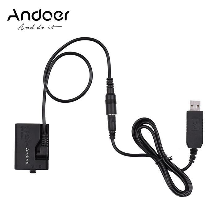 Andoer ACK-E10 5V USB Dummy Bt DC Adaptor Coupler (Pengganti LP-E10)