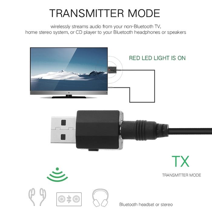 BT600 Bluetooth Transmitter Receiver Two in One Computer TV