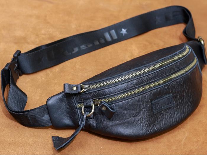 Pusiill || Waistbag Full Kulit sapi asli | Tas Slempang Full Kulit Sapi asli