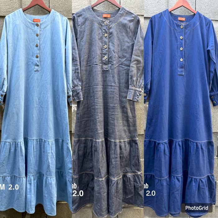 Dress Denim Sefa SMLXLXXL Qaireena