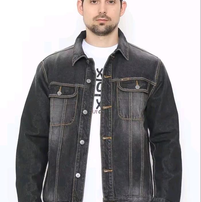 Jaket Denim Pria MJF187 Original Lois New Arrivals Jeans Casual