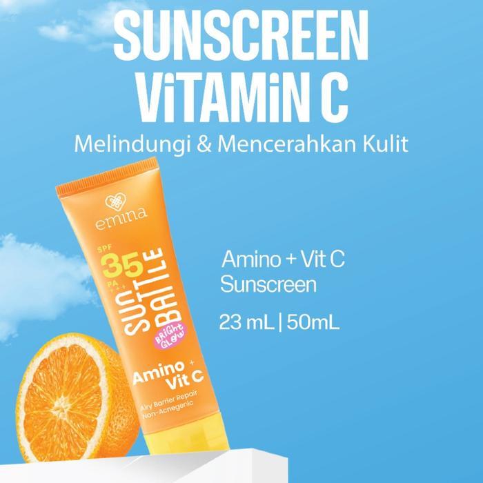 EMINA Sun Protection SPF 30 PA+++ / Sun Battle by cosme murah - Sun Battle SPF 30