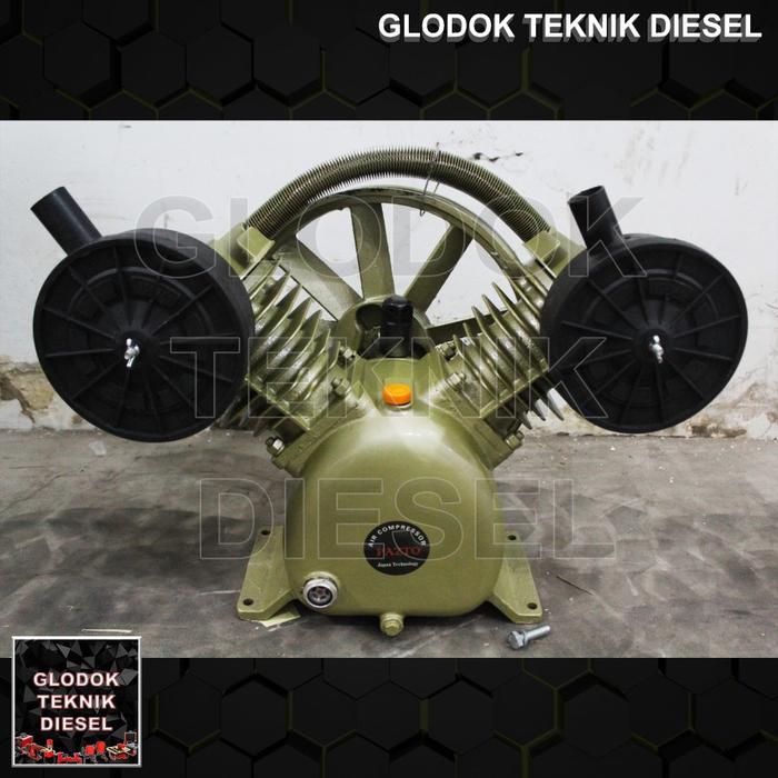PAZTO KEPALA KOMPRESOR 5 HP BARE AIR COMPRESSOR HEADPUMP 5 HP ORIGINAL