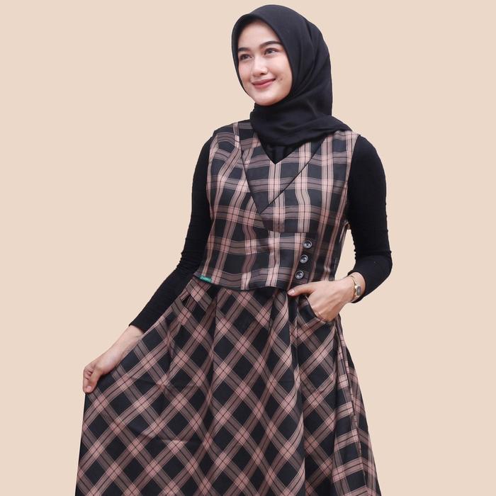 Overall Outer Janet Woll Outer Woll Busui Muslim Baju Muslim modern Bayar ditempat
