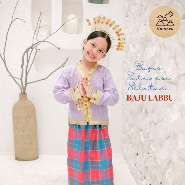 Baju Adat Anak Bugis Sulawesi Baju Labbu Baju Bodo