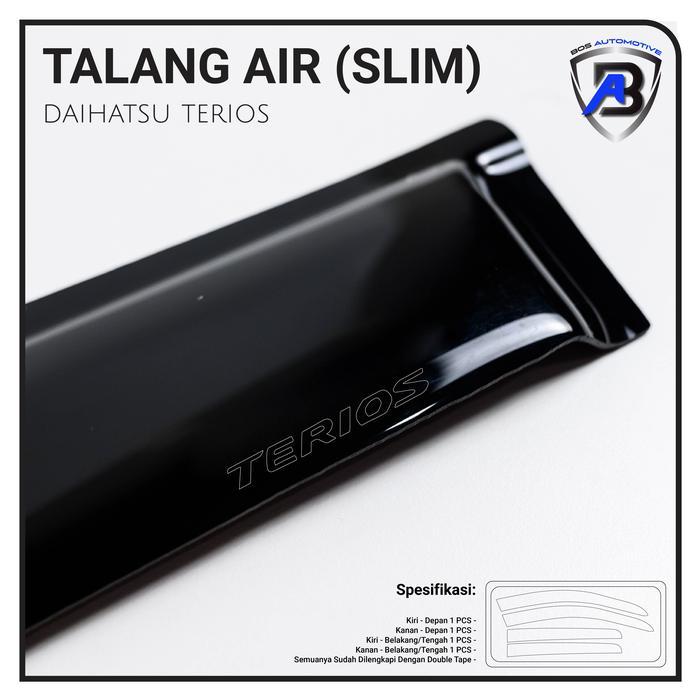 Talang Air Pintu Mobil Daihatsu Terios Model Slim High Quality
