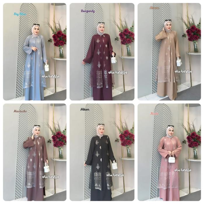 Meyra Abaya set outer, naura abaya set outer , syafira abaya set outer Karisa, MEYRA AKU KARISSA, SE