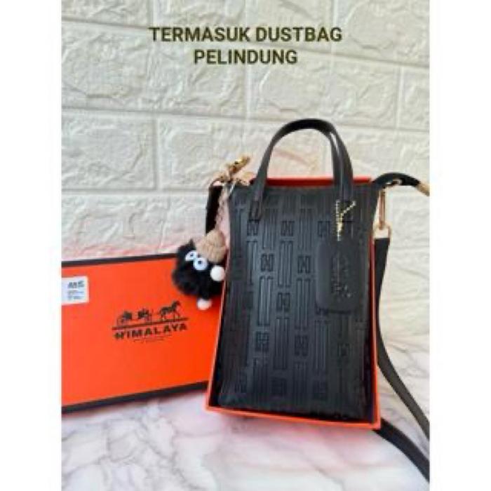 NEW Dompet HP HIMALAYA Bahan EmboS TeBal Full BlCK Free Box+Boneka