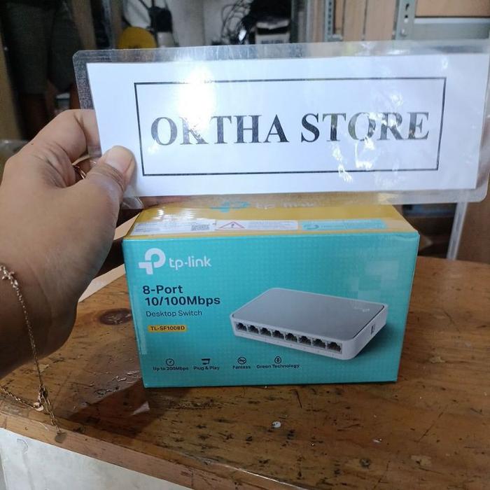 Switch 8 Port TPLINK TP-Link TL-SF1008D 8-Port 10/100Mbps Switch Hub