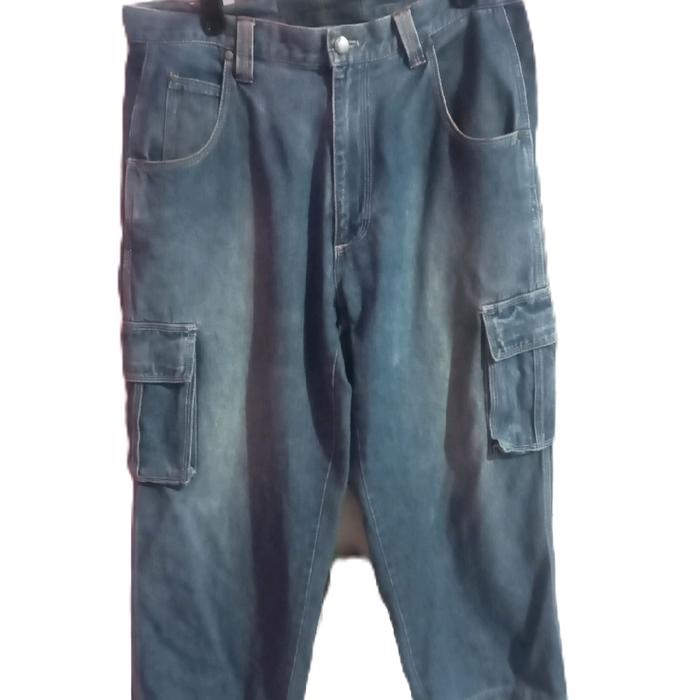 Airwalk Cargo Jeans Airwalk Jorts Y2k Celana Jeans Cargo dengan Desain Y2K dan Fitur Multitasking