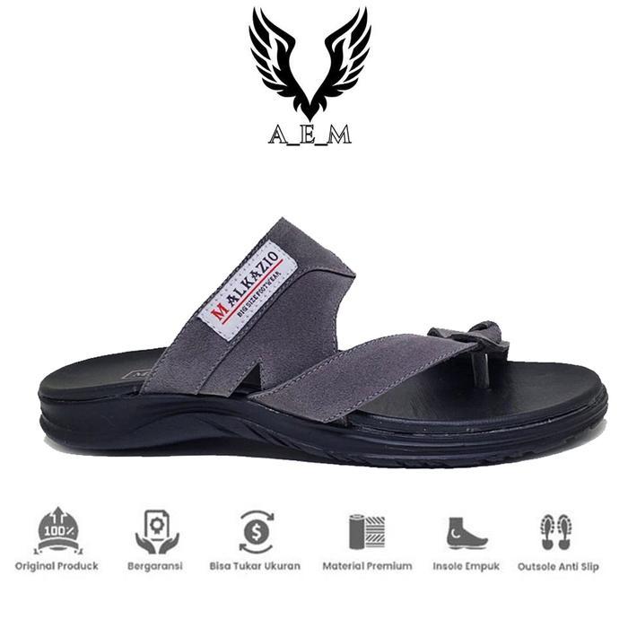 A.E.M - Sandal Pria Kulit Asli Ukuran Besar & Kecil sandal Kasual Cowo