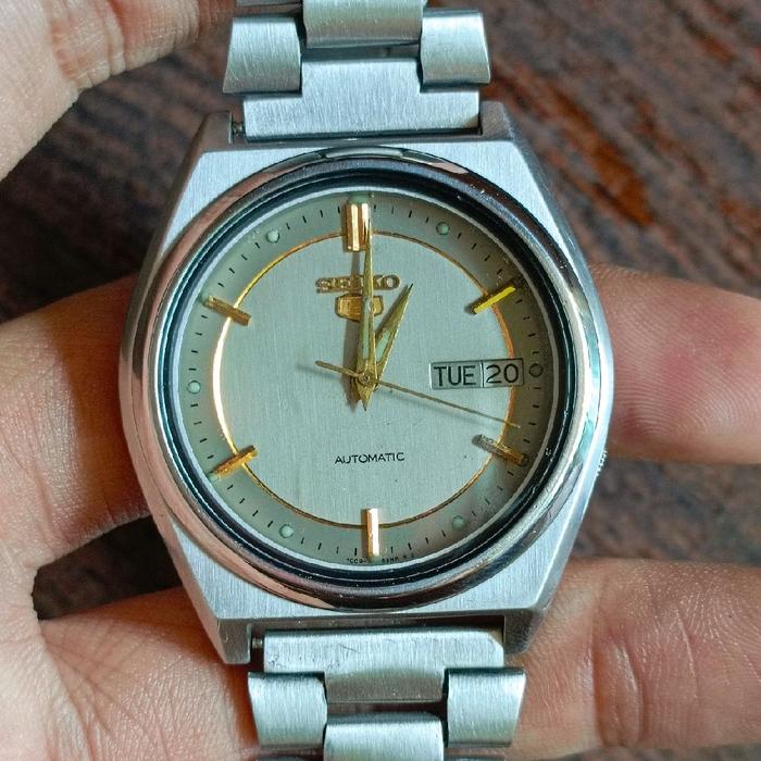 Jam Tangan Seiko 5 Vintage 7009 Grey Dial