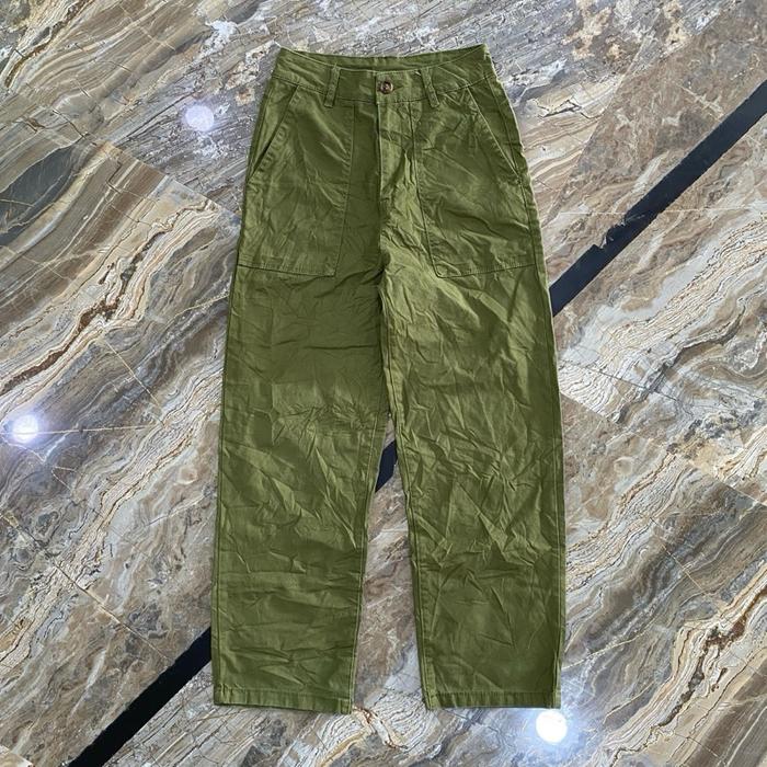 JAPANESE Fatigue olive green pants