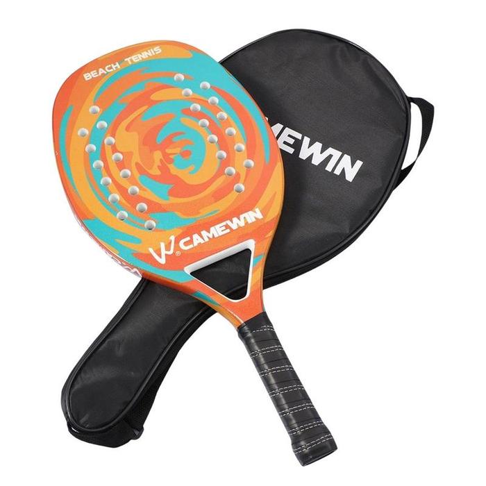 Terlaris, Raket Pantai Serat Karbon Ringan Busa EVA Raket Tenis Raket