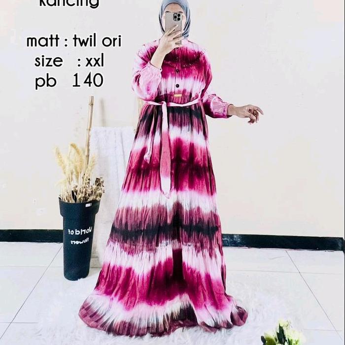 DRES SUSUN KANCING / TWIL ORI /MOTIF GRADASI