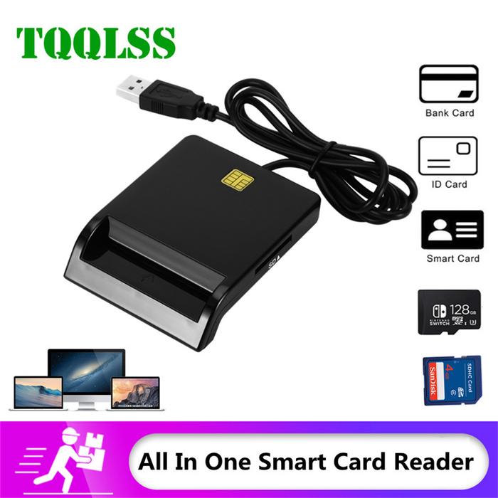 TQQLSS Smart Card Reader For Bank Card IC/ID EMV SD TF MMC USB SIM