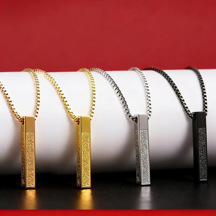 Kalung Islam Titanium Asli Ori Anti Karat Pria Wanita Mewah Murah Fashion Aksesoris Jilbab Warna Put