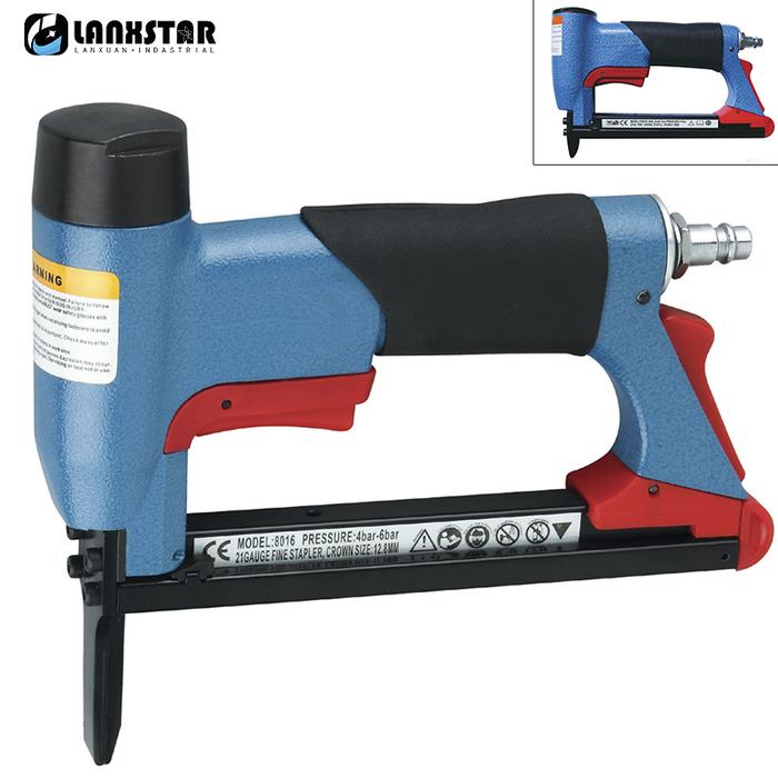 Pneumatic Air Stapler Nailer Long Nose Fine Wire Air Stapler Gun 8016