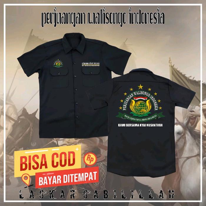 WORKSHIRT LASKAR SABILILLAH TERBARU-KEMEJA ULAMA NUSANTARA-KEMEJA MAJILIS INDONESIA-KEMEJA PERJUANGA