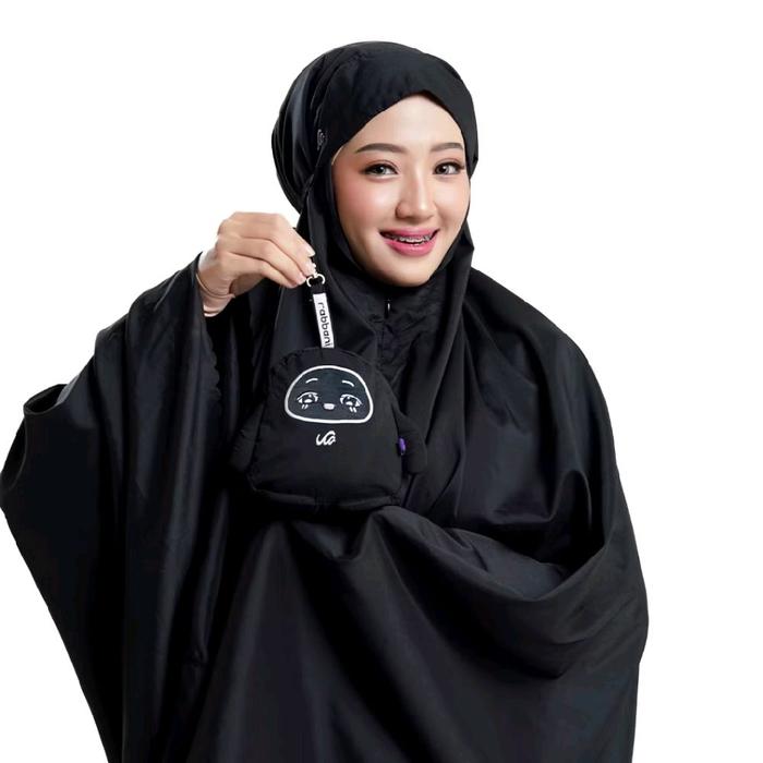 Rabbani Mukenah Dewasa 2 in 1 Polos Mukena Travel Lucu dan Imut Bahan tidak Menerawang