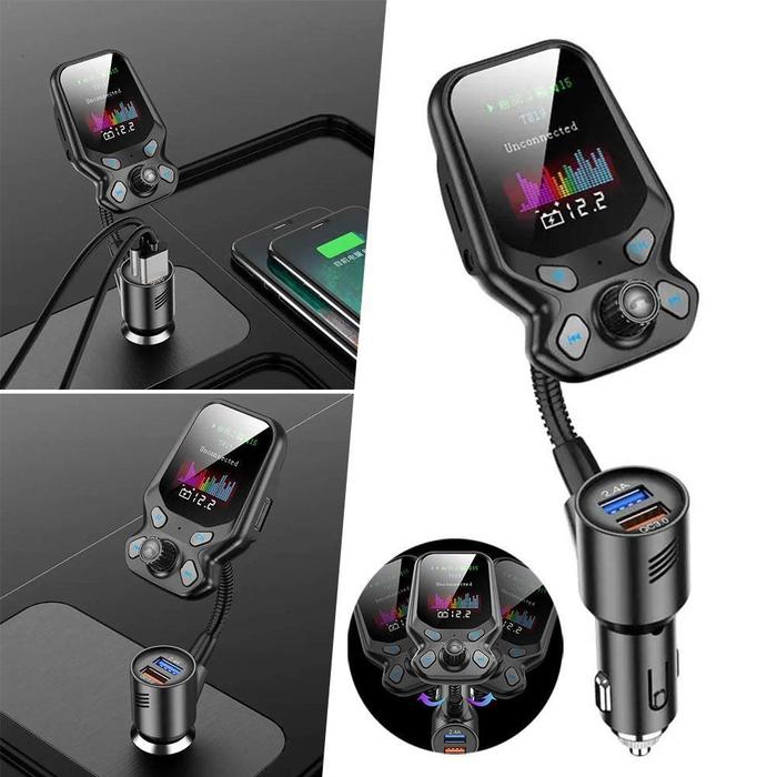 Wireless FM Transmitter Auto Bluetooth 5.0 Receiver FM Transmitter