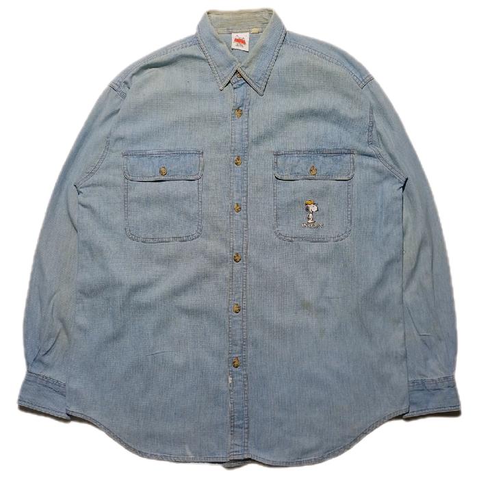 Vintage Embroidery Shirt Chambray by Peanuts
