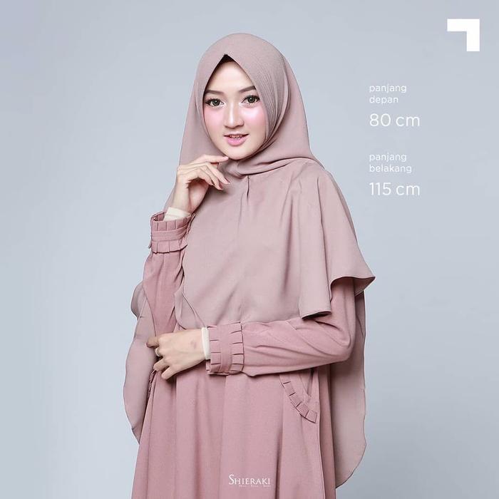 Jilbab Khimar Syari Shieraki Qezia - Hijab Kerudung Instan