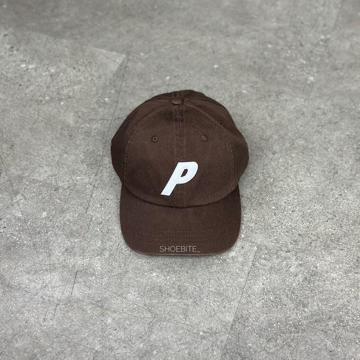 PALACE SKATEBOARDS BASIC LOGO P 6 PANEL CAP BROWN 100% ORIGINAL