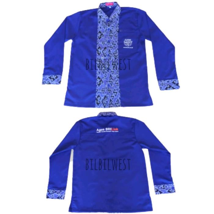 Kemeja Agen Brilink Batik Biru