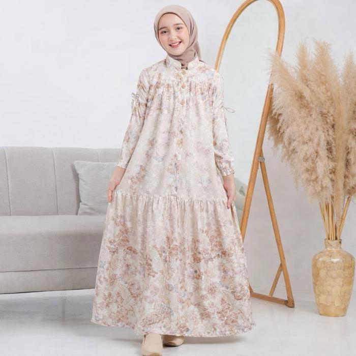 Daffi Hijab - Jessy Dress Kids - Gamis Anak Motif Premium