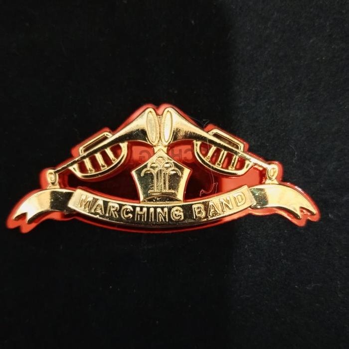 WING/BREVET/PIN MARCHING BAND Kemasan Box Exclusive Material Alloy Diecast Finishing Electro Plating