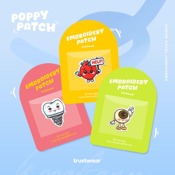 TRUSTWEAR - Poppy Patch (Iron-on Patch)