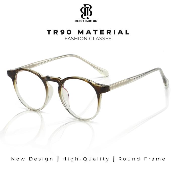Berrybarton Kacamata Frame TR90 Anti Radiasi Blueray Photocromic Fashion Unisex Anti Blueray Lensa P