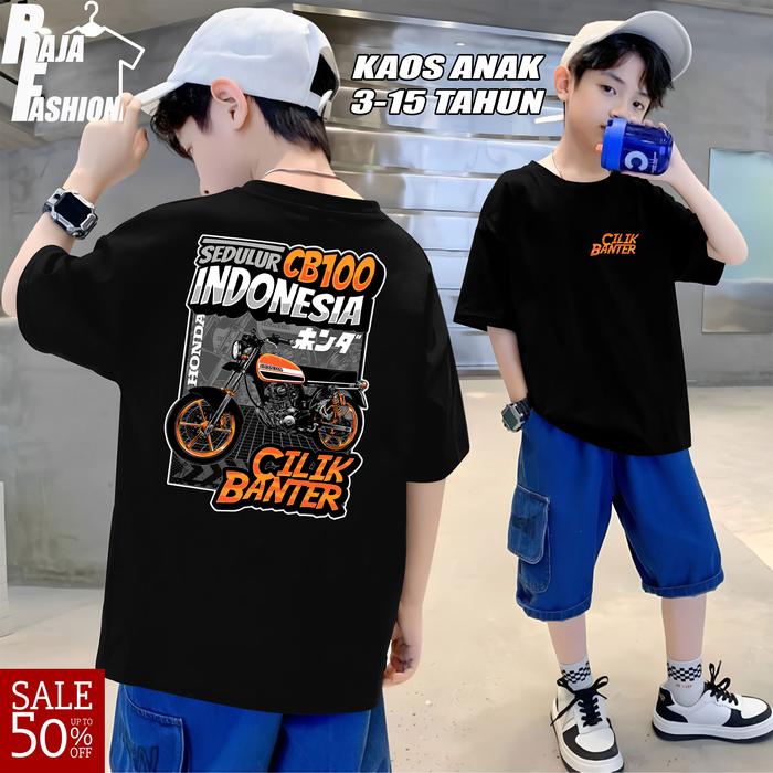Kaos Anak Motor CB100 Sedulur Indonesia // Kaos CB 100 // Baju CB 100 // CB 100