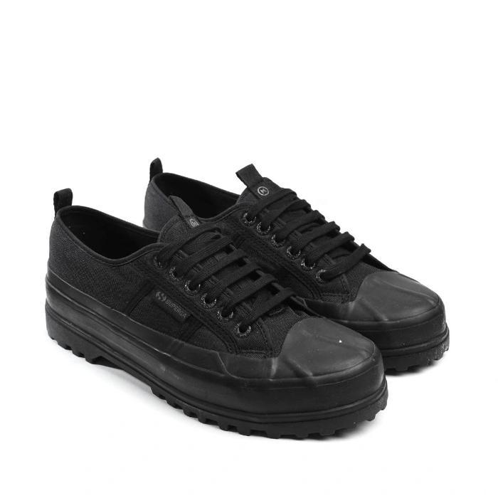 NEW SUPERGA UNISEX SHOES - LIMITED EDITION SUPERGA 2975 ALPINA CORDURA X MAKNA - TOTAL BLACK ONIX