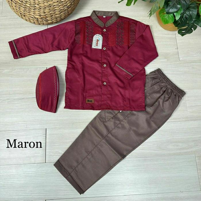Set Koko Anak Panjang Katun Premium Ibee