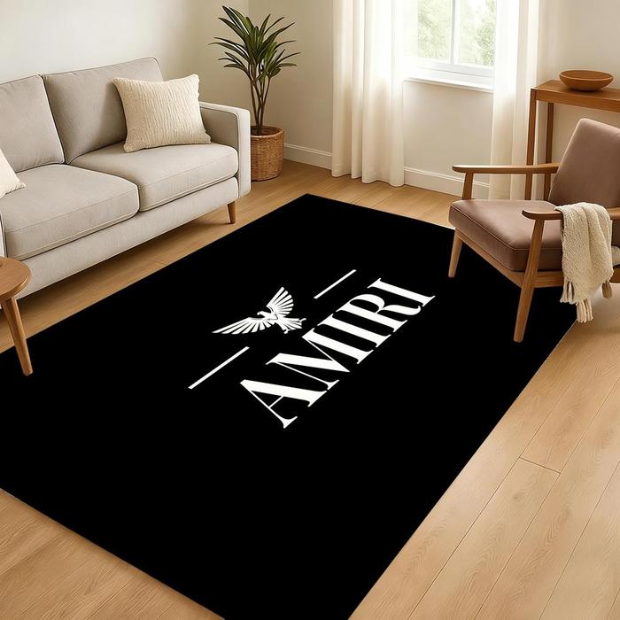 brand logo a-amiri Floor Mat Soft Thickened Non-Slip Door Mat for Living Room Home Decor Flannel Rug