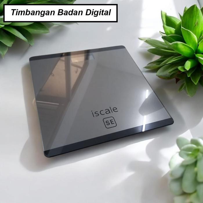 iScale Timbangan Badan Digital Scale Rechargeable Temperature 180kg - SE