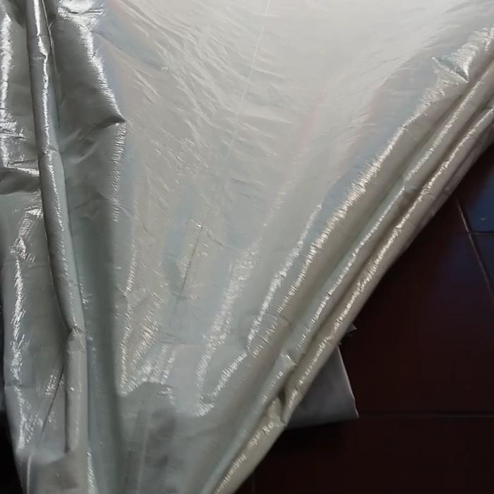 Atap tenda kerucut 6x6 bahan terpal a12 warna putih