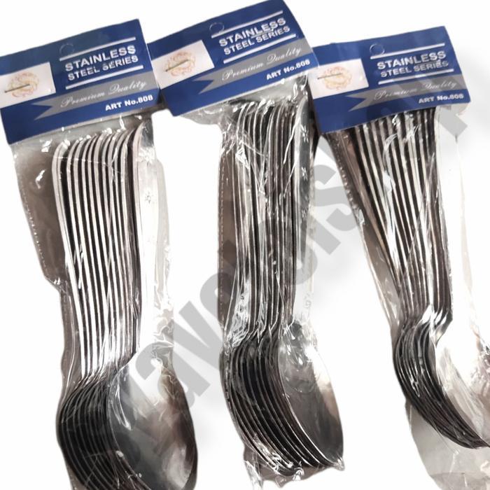 Sendok makan stainless steel 808 tebal/sendok makan stainless 1 lsn