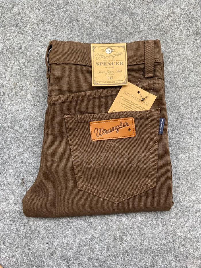 Wrangler Celana Jeans Panjang Pria Standar Basic Nyaman Bahan Adem Size 28-38 Premium Ori