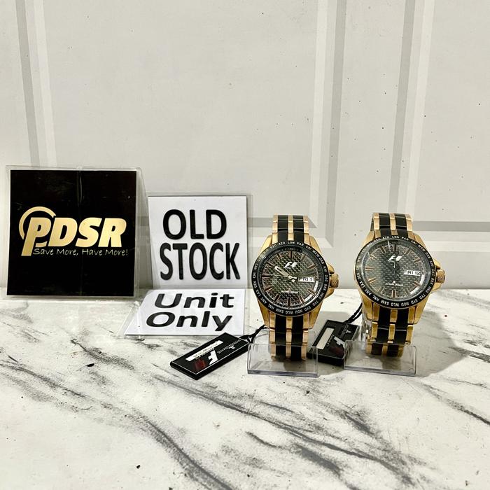 JAM TANGAN F1 FORMULA ONE GLD F-5008H JACQUES LEMANS UNIT ONLY ORIGINAL RESMI