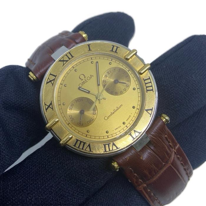 Omega Constellation Manhattan Gold Bezel